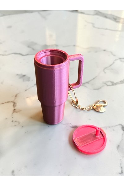 Dumledo Lip Balm Lipstick Container Stan Tumbler Metallic Bag Charm & Keychain