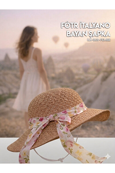 İtalyano Italian-Summer's Most Stylish Version-Flower Patterned Ribbon Women'...