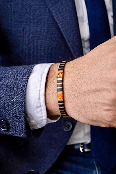 Atölye Olcay Eser Tila Men's Bracelet – Adjustable, Stylish, and Minimalist D...