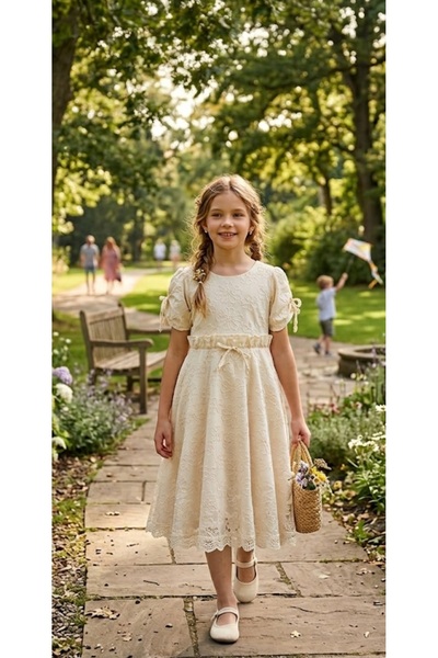 BEGONYA BEBECE KIDS Κοριτσίστικο φόρεμα εποχιακό κοντομάνικο φόρεμα