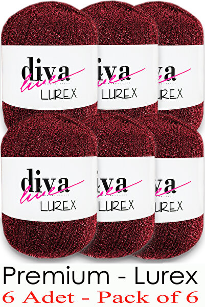 Diva İplik Lurex Premium - 16 crvena (paket od 6)