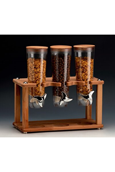 Zicco Corn Flakes Presentation Stand with Wooden Stand