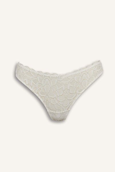 DeFacto Lace Li Glittery Lace Brazilian Briefs G2382Ax26Sp