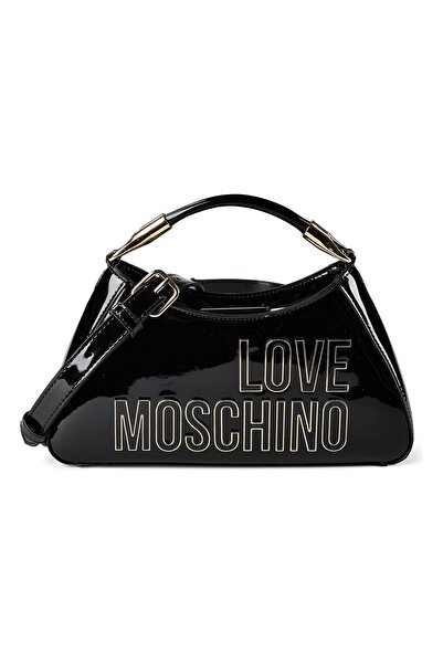 Love Moschino Enameled Logo Handtasche 27 cm