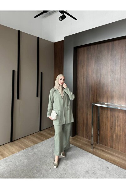 Miss Cupra İpek Blazer Ceket Takım