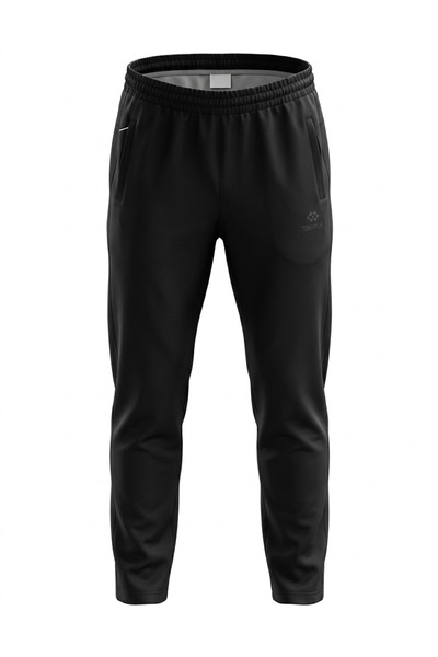 TOMMY LIFE Men's Black Men's Tracksuit Straight Leg Sweatpants T17Er-82183-001