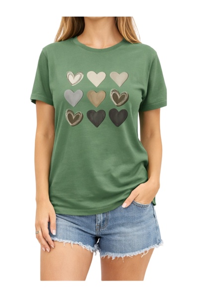 ship master Unisex μπλουζάκι με στάμπα με χαρακτήρα δαίμονα, πράσινο, 100% βα...