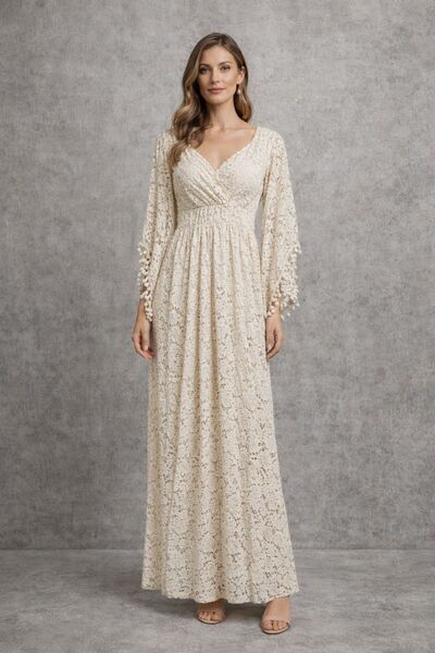 Generic Maxi dress with short layered sleeves