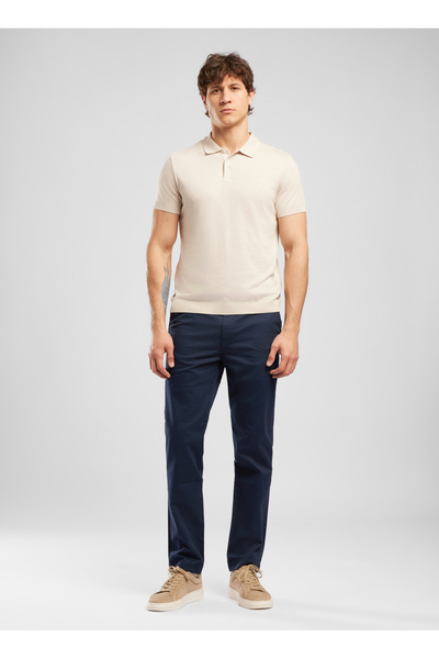 Lee Cooper Pantaloni chino slim drepți pentru bărbați, albastru marin 262 LCM...
