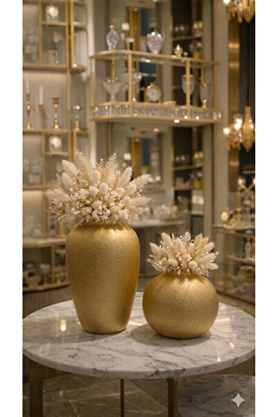 millonu Set of 2 Modern Large Size Vases (19 and 12 cm)