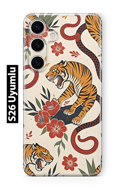 FLAMENKO حافظة هاتف شفافة متوافقة مع سامسونج جالاكسي S26 تايب تايبر وشيلد منق...