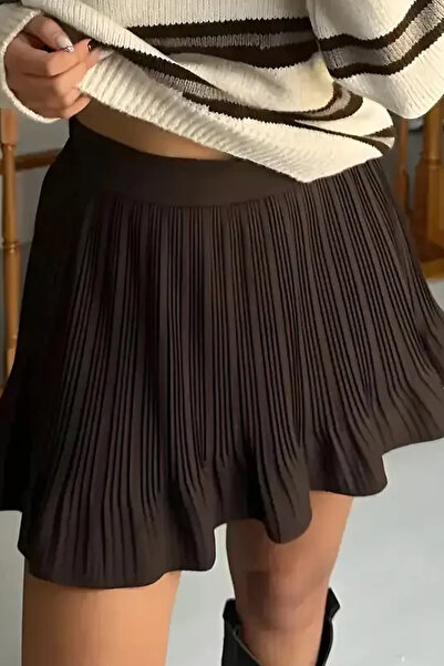 FASHION COCKTAIL Căptușeală Pantaloni scurți Plisuri Talie elastică Cămașă de...