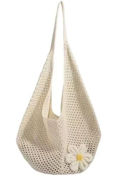 Arabest Boho Crochet Beach Bag for Women, Large Mesh Knitted Shoulder Tote, L...