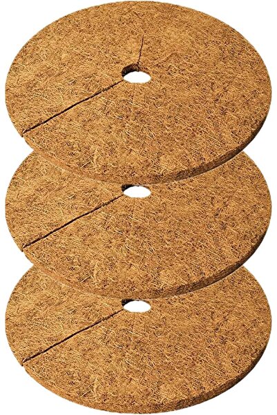 Arabest عبوة من 3 حصائر نشارة جوز الهند، ألياف جوز الهند الطبيعية، لحماية حلق...