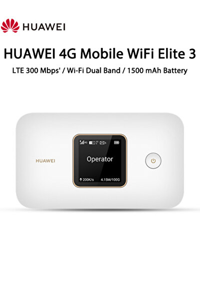 Huawei 4G Mobile WiFi 3, LTE Cat7 300Mbps Speed, Up to 32 WiFi Users, 3000mAh...