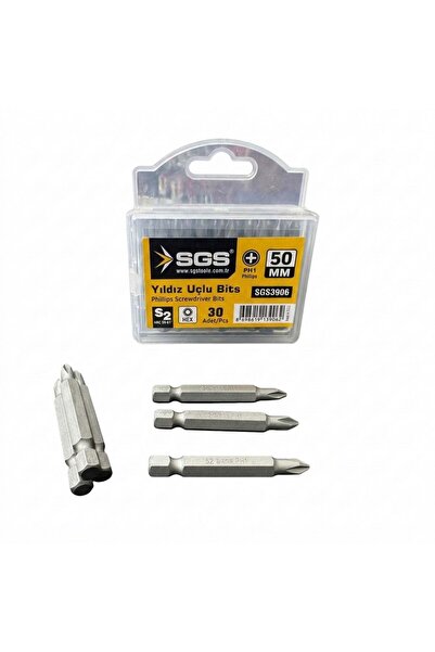 SGS YILDIZ UCLU BİTS PH1X50 MM SAND-PRO SERİSİ (3906)
