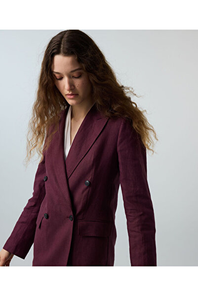 İpekyol Kruvaze keten blazer