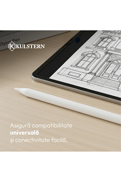 Kulstern Stylus Pen Universal, Kulstern™, Stilou Compatibil cu orice tableta si telefon, Magnetic, USB-C
