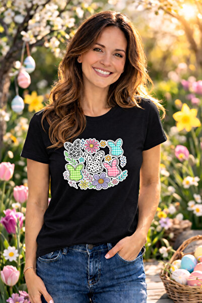 MVRDAR Happy Easter Unisex T-Shirt 100% Cotton - Easter T-Shirt with Bunny Ra...