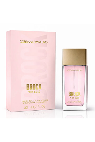 GORDANO PARFUMS Brock Pink Gold Eau de Toilette for Women, 50 ml,