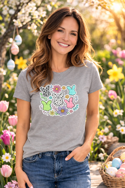 MVRDAR Tricou Paste Fericit Unisex 100% Bumbac - Tricou Easter cu Iepuras Bun...