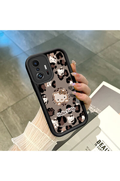 PATTERNOVA Mi 11T/Mi 11T Pro Uyumlu Eğlenceli Anime Desenli Sabit Kasa Darbey...