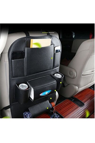 Wagan Car Backseat Organiser, PU Leather Backpack Car Seat Back Organizer