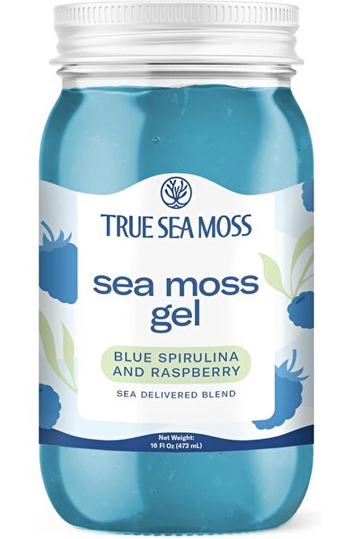 TrueSeaMoss جل طحالب البحر - سبيرولينا زرقاء - صنع في الولايات المتحدة الأمري...