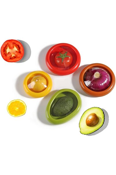 Arabest 4-Piece Fruit and Root Vegetable Storage Containers, Reusable Food Sa...