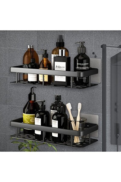 Arabest Bathroom Shelf, 2-Pack Wall Mounted Stainless Steel Storage Organizer...