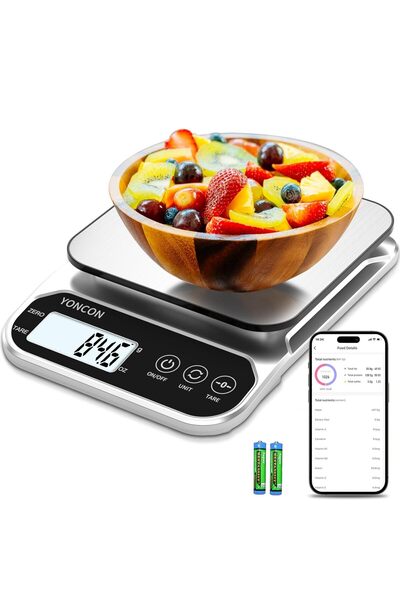 Arabest Smart Digital Food Scale, 3kg Capacity Kitchen Scale with Tare Functi...