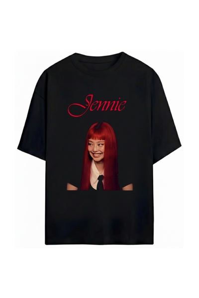 SVART WEAR Jennie BlackPink Unisex Oversize %100 Pamuklu T-Shirt