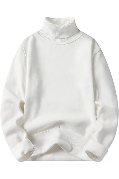 casme Mens Outdoor Stand Collar Pullover Sweater Casual Long Sleeve Quarter B...