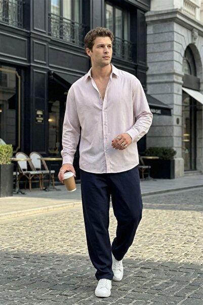 Livio Ferri Bion Wide Fit Men's Striped Shirt