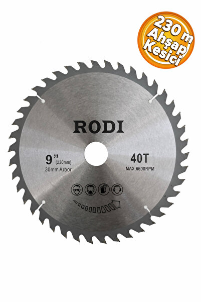 Rodi Tools Ahşap Sunta Kesme Daire Tepsi Tezgah Tepsisi 230 mm 40 Diş Ahşap K...