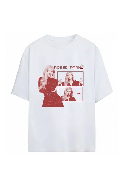 SVART WEAR Tricou unisex oversize Rose BlackPink, 100% bumbac