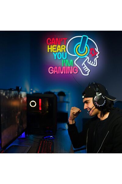 Slasa Sports Spirit Neon Sign LED Light with 6mm Acrylic Base, 45x50cm Fan Decor