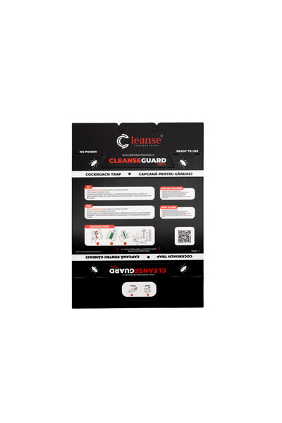 CLEANSE PROFESSIONAL Capcana gandaci si rozatoare cu lipici atractant CleanseGuard SMALL, placa adeziva
