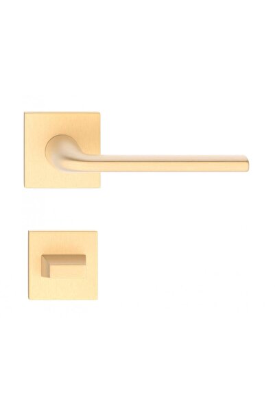 THG Bella Q Σατέν Χρυσή Λαβή Πόρτας με Ροζέτα WC