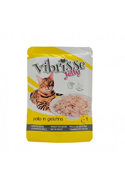 Croci Hrană umedă pentru pisici Vibrisse, pui în jeleu, 18 x 70g