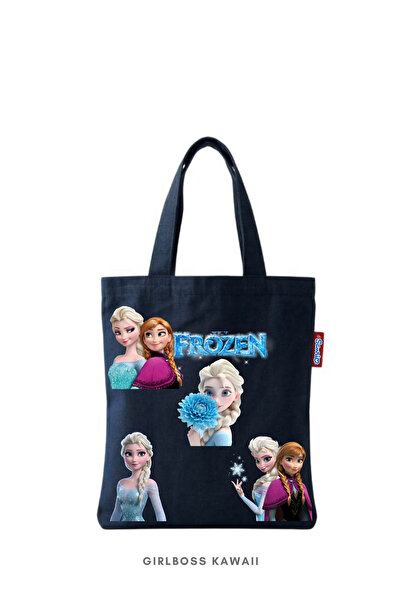 Girlboss Kawaii حقيبة صغيرة/تابلت/كتاب/حقيبة تسوق صغيرة من قماش ميني توت بتصم...