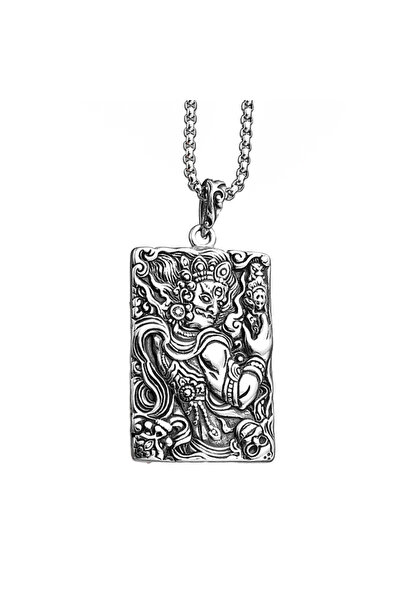 EFAYN.RO Lant cu pandantiv budist Aryacalanatha, model wratful deity, unisex,...