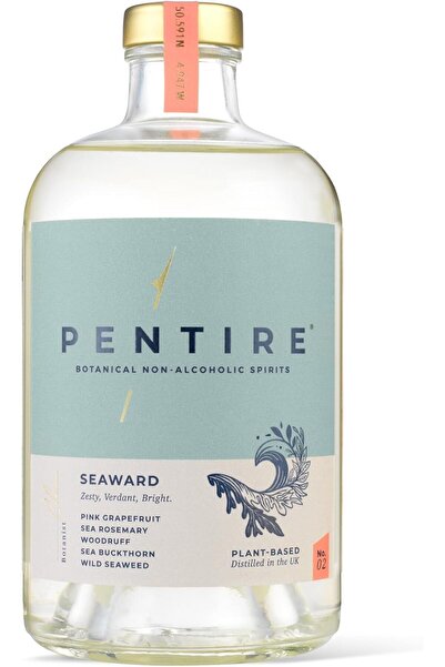 Pentire Seaward Non Alcoholic Grapefruit Gin Botanical Spirit Vegan No Sugar ...