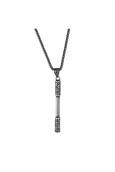 EFAYN.RO Lant cu pandantiv toiag calugar, model monkey king staff, unisex, ar...