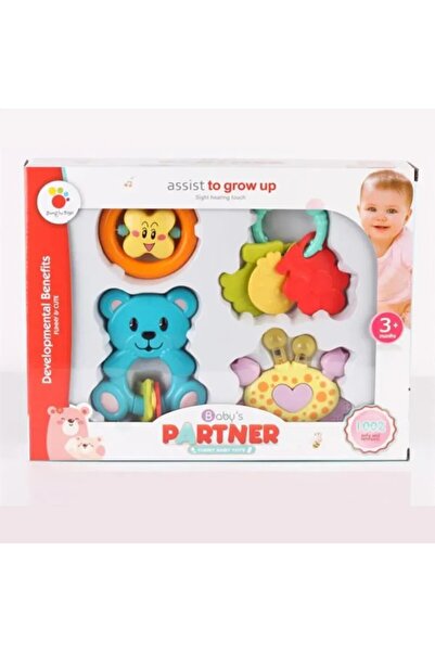 OEM Set 4 Jucarii Interactive Senzoriale Dentitie Zornaitoare Bebe
