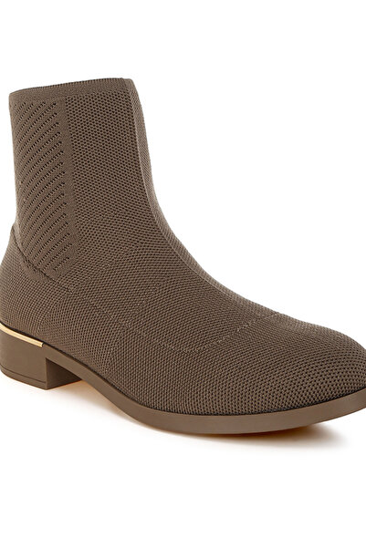 london Rag Women's Knitted Sock Boots in Taupe