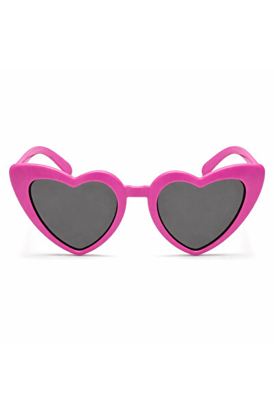 shopwave نظارات على شكل قلب باللون الوردي الفوشيا - نظارات حفلات على طراز الث...