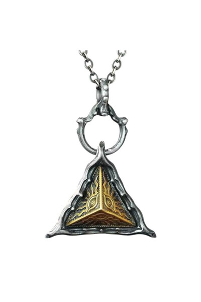 EFAYN.RO Lant unisex, pandantiv ochiul lui Horus, model special, argintiu cu ...