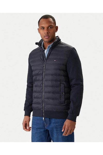 Tommy Hilfiger Geacă Mix Media Ess Bleumarin, Regular Fit