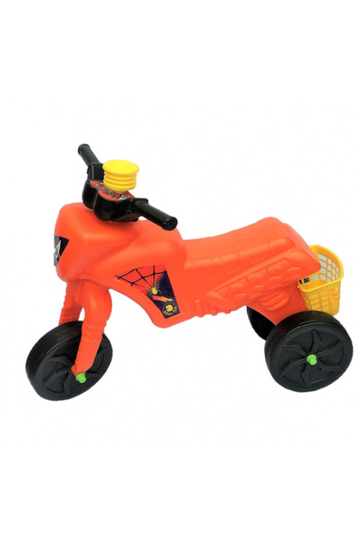 burak toys Spider Orange children's tricycle without pedals, foot-operated fr...